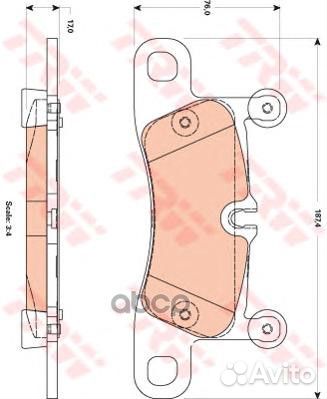 Колодки тормозные задние TRW GDB1875 GDB1875 TRW