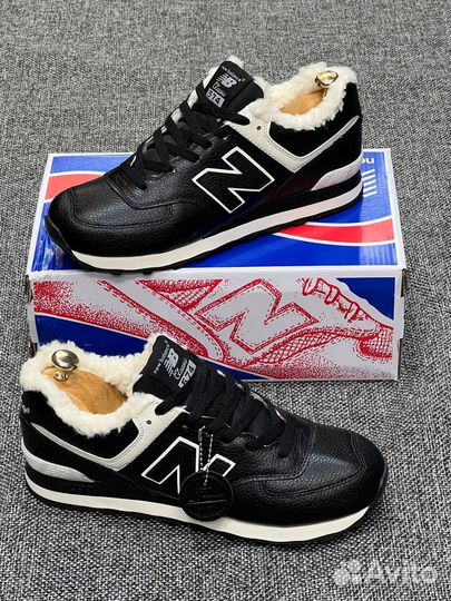 Кроссовки new balance 574 зимние