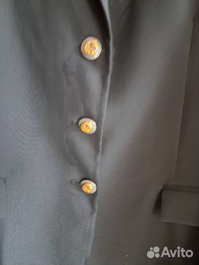 Клубный пиджак женский черный 48 размер