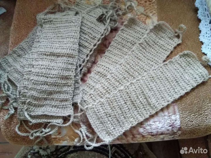 Мочалки,вязаные из джута