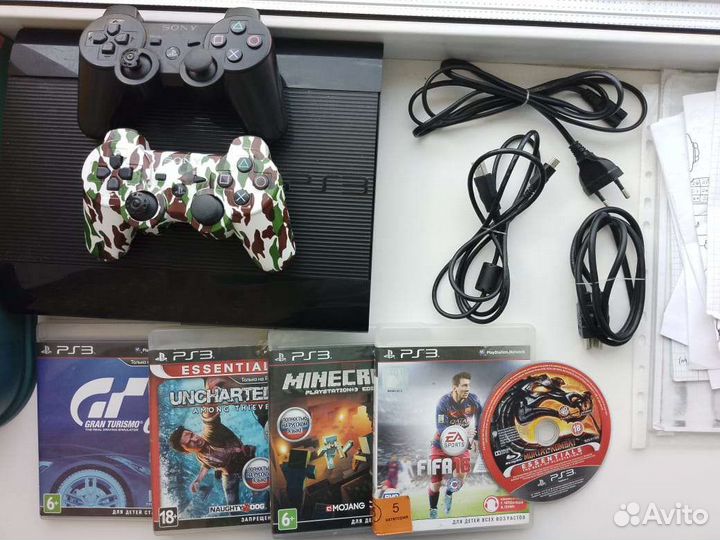 Sony ps3 вместе с дисками