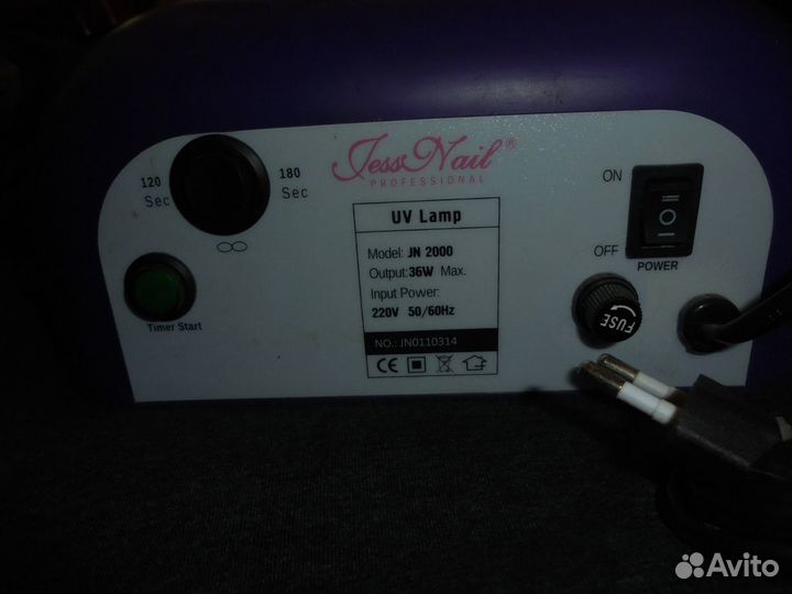 Лампа для маникюра, модель JN 2000, 36W