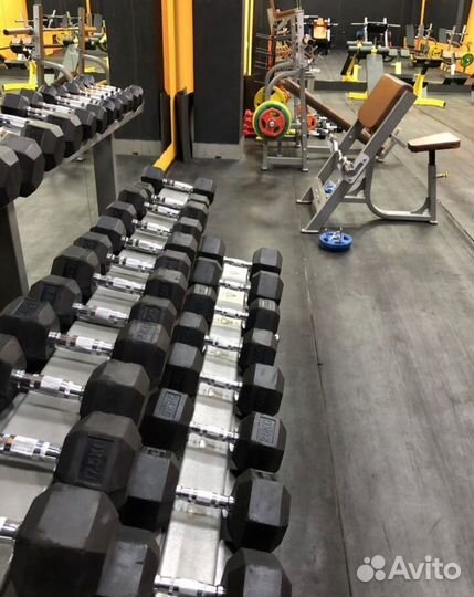 Гантели гексагональные