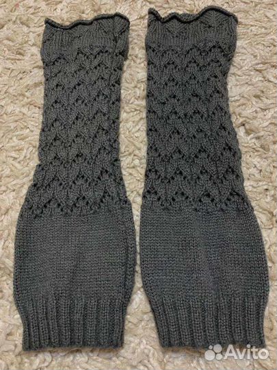 Вязаные митенки