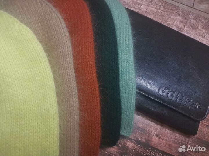 Шапка бини из пуха норки