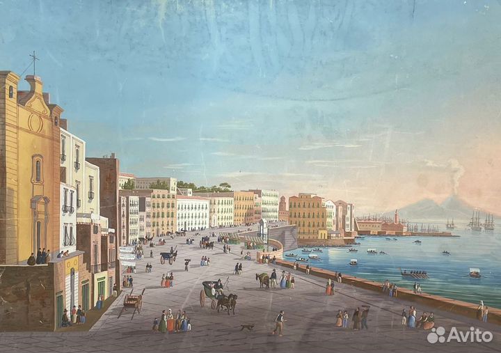 Парные пейзажи Неаполитанского залива, XIX в