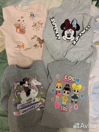 Детские вещи пакетом для девочек 110 122