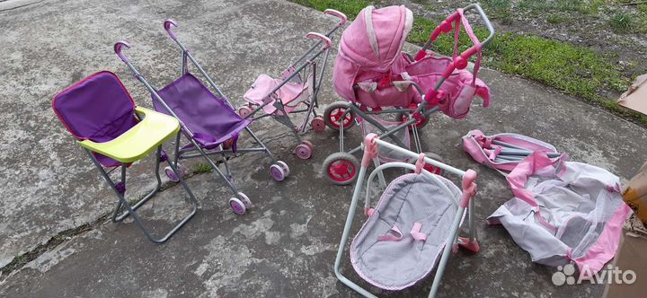 Коляски складные сидячие для кукол