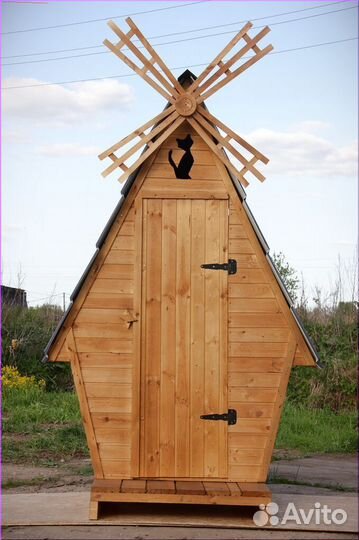 Дачный туалет деревянный HAT111