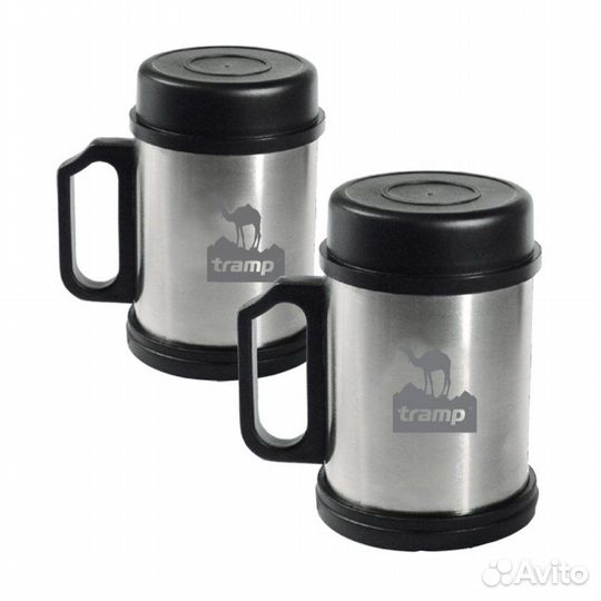 Термокружка с крышкой и подставкой Tramp 400мл