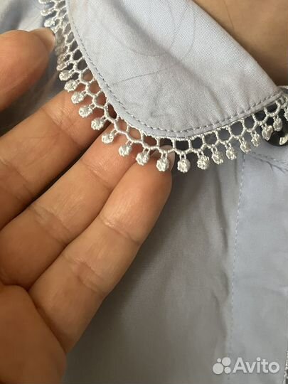 Блузка школьная голубая 150-158