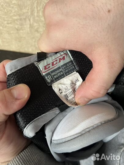 Налокотники хоккейные взрослые CCM Vector fit 09