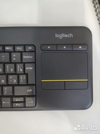 Клавиатура Logitech K400 Plus с тачпадом беспровод