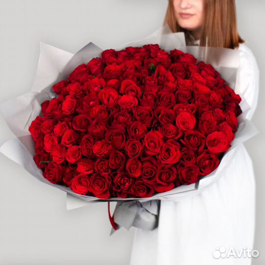 Букет из 59 красных роз Цветы Красноярск