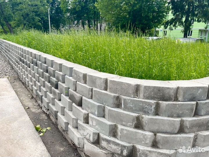 Блоки подпорные. Ландшафт. Камни