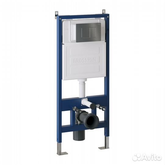 Комплект инсталяц. графит сатин+унитаз GR-4455SQ