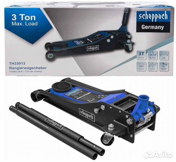 Профессиональный домкрат подкатной 3т 75-505