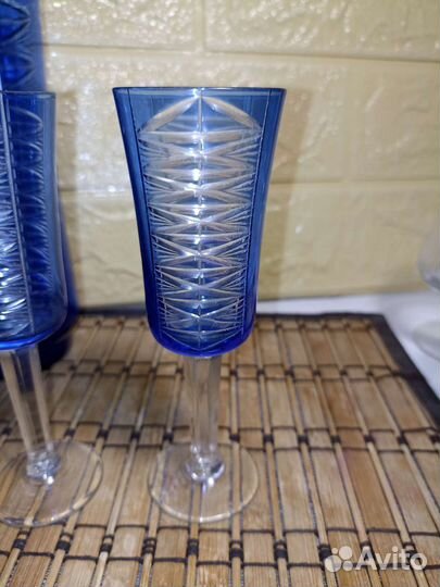 Графин хрусталь с фужерами Германия