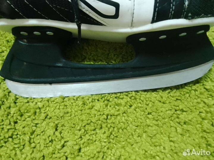 Коньки хоккейные black aqua hs-201