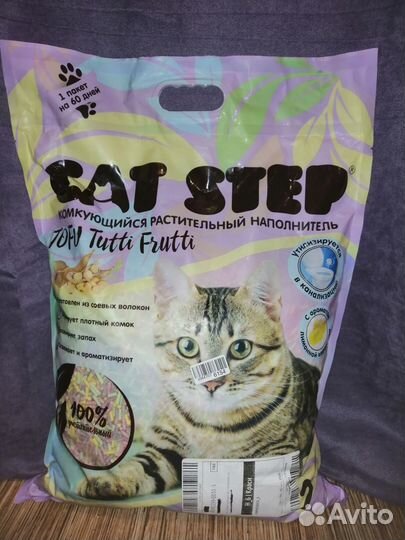 Наполнитель для лотка CatStep TofuTuttyFrutty 12л