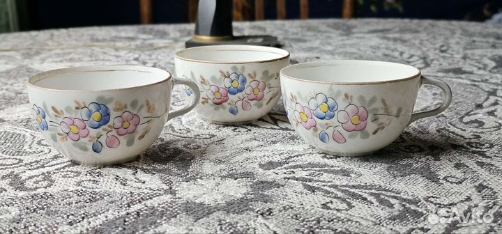 Чашки Первомайской Рыбинской фабрики 1924-30