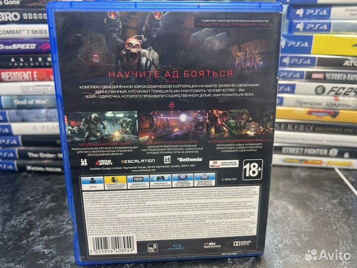 Диск PS4 Doom (2016)