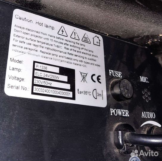 Светомузыка Euro Dj P-1338 250W Gobo Линза Mic Pro