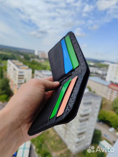 Кошелек мужской кожаный ручной работы