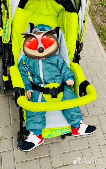 Коляска прогулочная capella Сибирь, салатовая