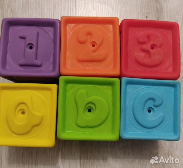Кубики резиновые детские