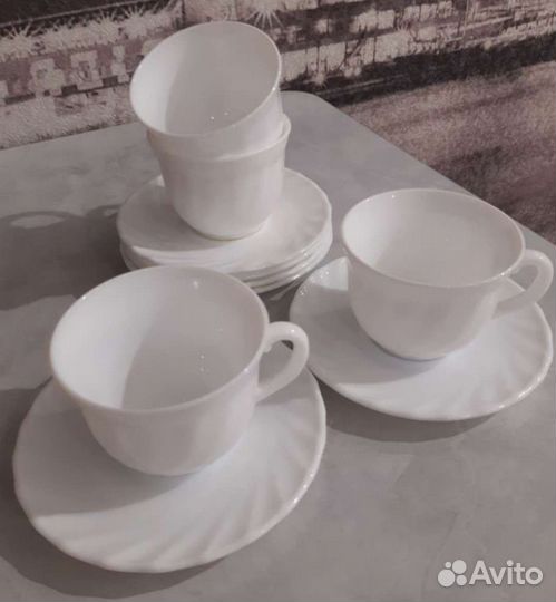 Чайные пары, кружки, стаканы, посуда для кухни