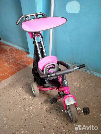 Велосипед коляска для девочки