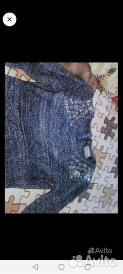 Платье вязаное с блестками