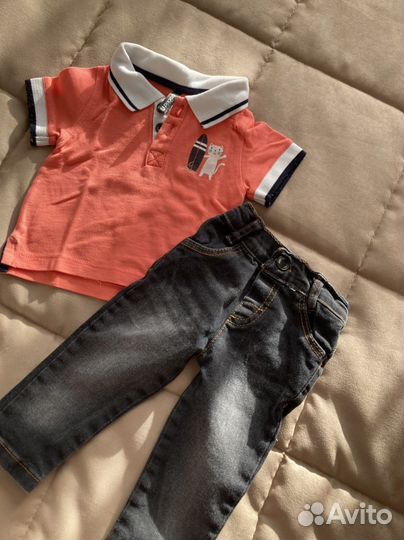 Футболка, джинсы, костюм