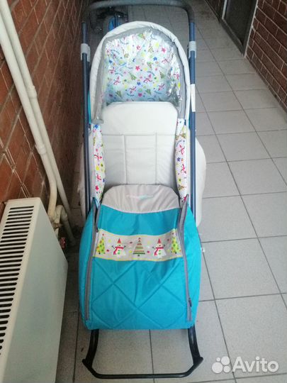 Продам детские санки коляска