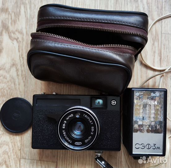 Пленочный фотоаппарат вилия с вспышкой