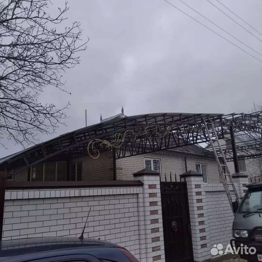 Козырьки, входные группы, навесы