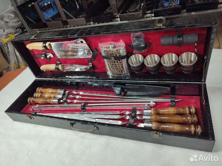Шашлычный подарочный набор в кейсе