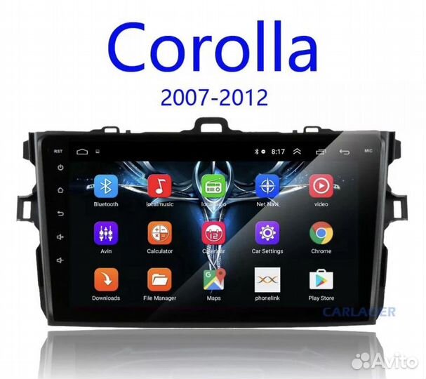 Android Toyota Corolla e140/150 / магнитола Тойота