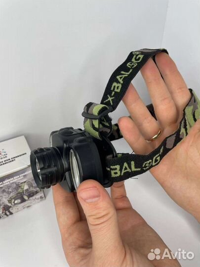 Налобный фонарь аккумуляторный