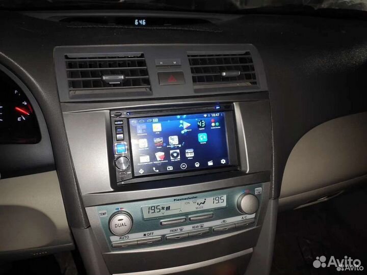 Рамка для 2 din магнитолы Camry 06-11