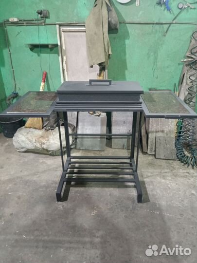 Мангал лофт с 2 полками