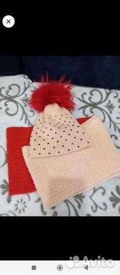 Комплект Шапка и снуд для девочки