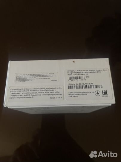 Беспроводные наушники apple airpods pro