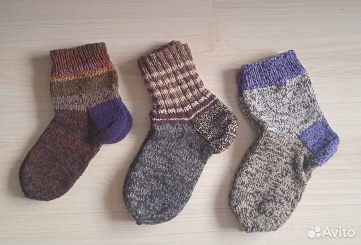 Вязаные носки и следки