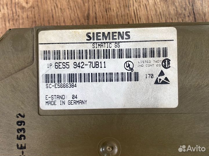 Процессор Simatic S5-115U CPU 942B 6ES5 942-7UB11