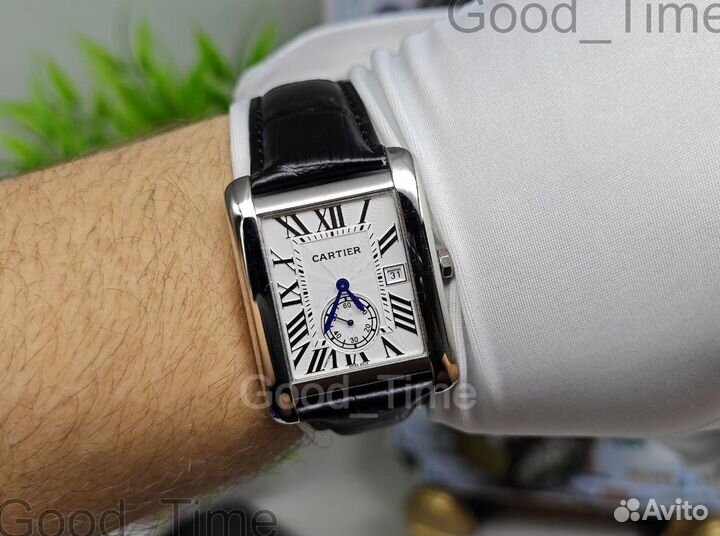 Мужские кварцевые часы Cartier
