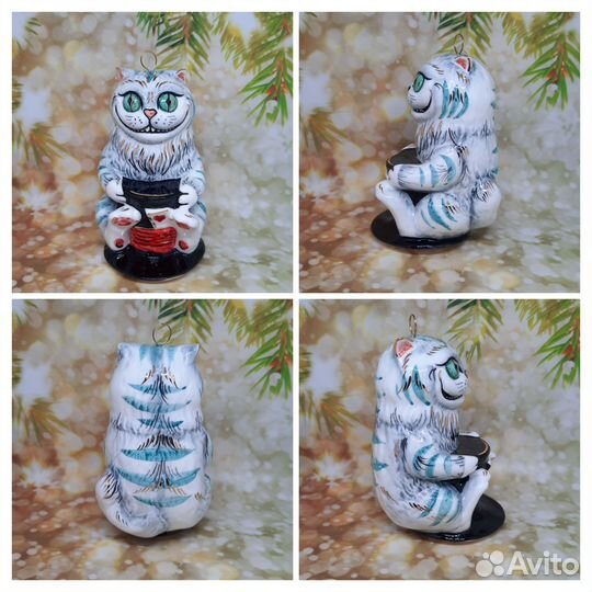 Елочная игрушка Чешир