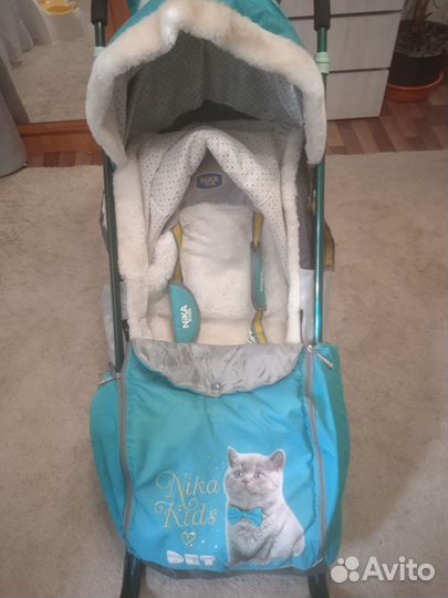 Детские санки коляска