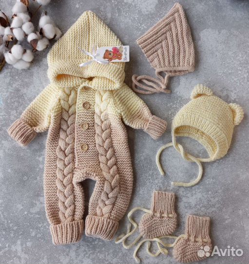 Вязаный комбинезон